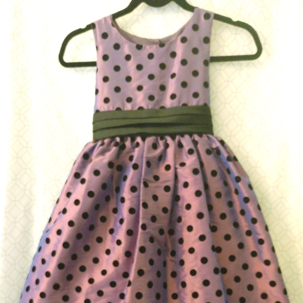 Fun purple polka dot dress